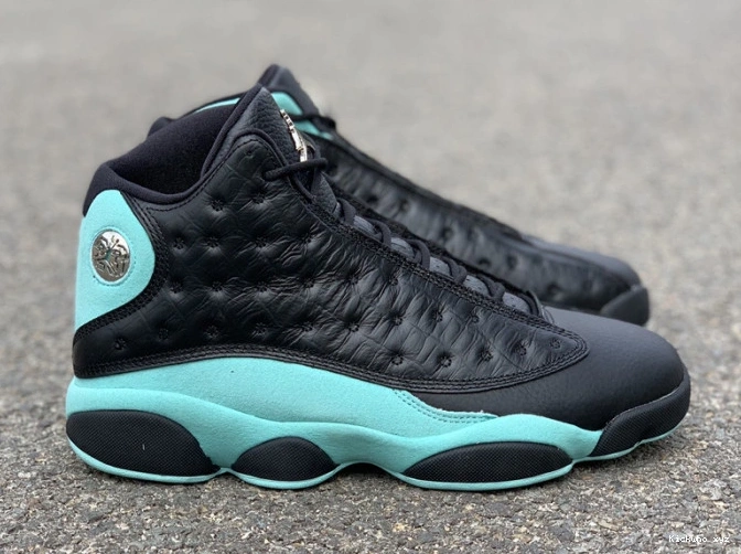Island Black Air 414571-030 Retro Jordan 13 Green 0627